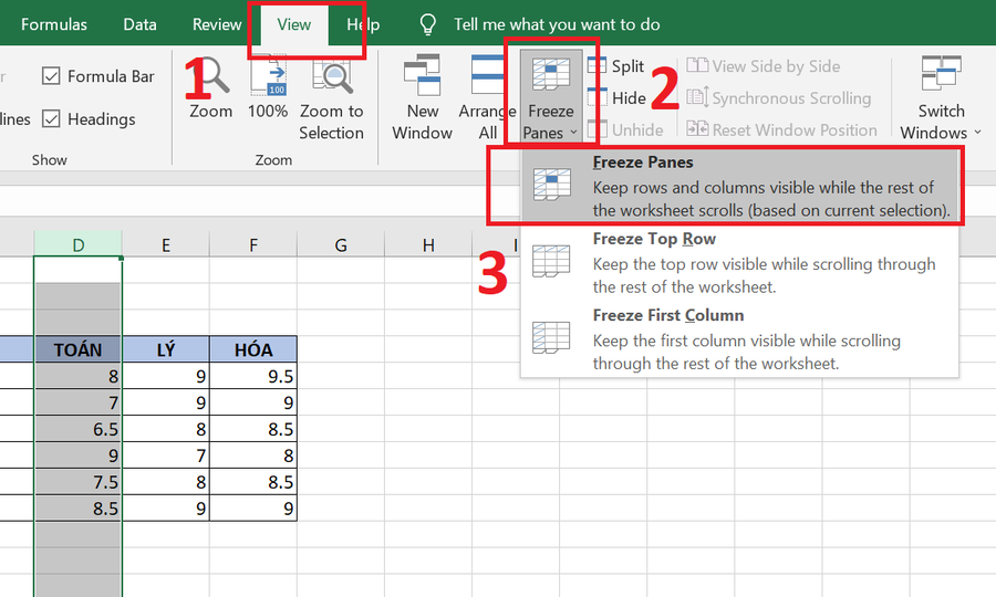C ch ghim c t trong excel c c k n gi n h ng d n thao t c chi ti t